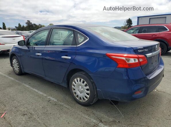 3N1AB7AP4KY252932 2019 NISSAN SENTRA Blue უკანა მარცხენა