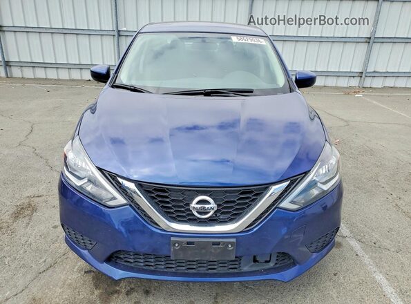 3N1AB7AP4KY252932 2019 NISSAN SENTRA Blue წინა ხედი