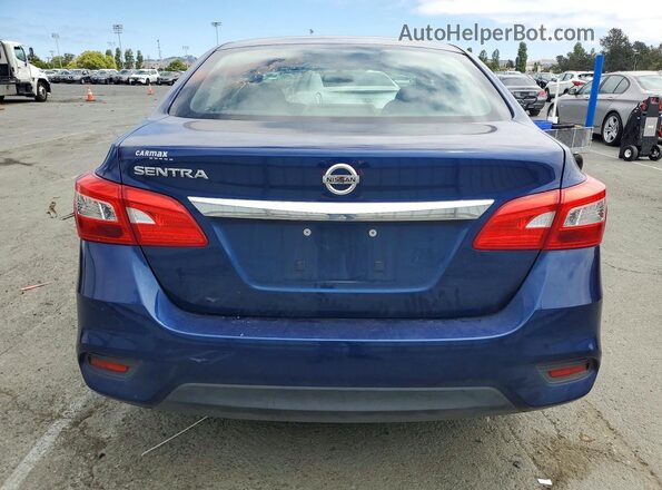3N1AB7AP4KY252932 2019 NISSAN SENTRA Blue უკანა ხედი