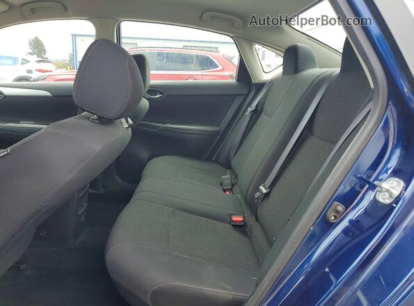 3N1AB7AP4KY252932 2019 NISSAN SENTRA Blue უკანა სავარძლების ხედი