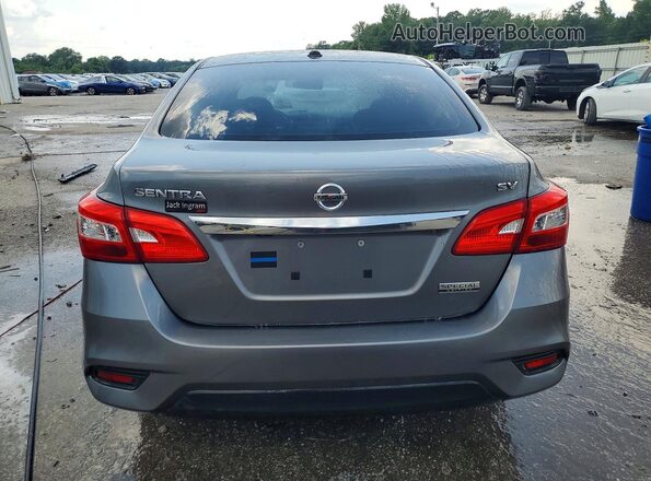 3N1AB7AP4KY259332 2019 NISSAN SENTRA Gray Widok z tyłu