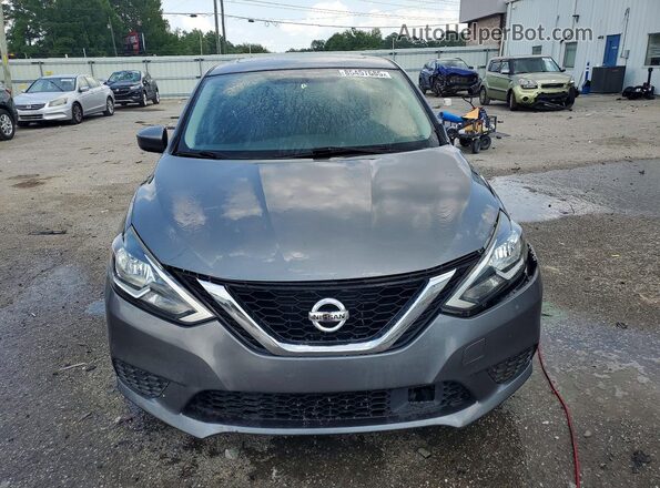 3N1AB7AP4KY259332 2019 NISSAN SENTRA Gray Widok z przodu