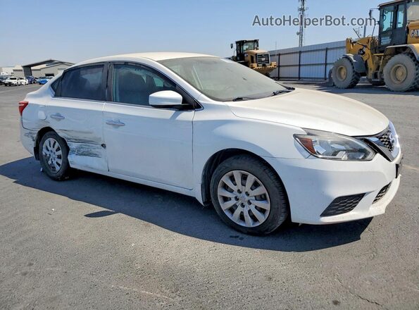 3N1AB7AP4KY260867 2019 NISSAN SENTRA White Передня права чверть