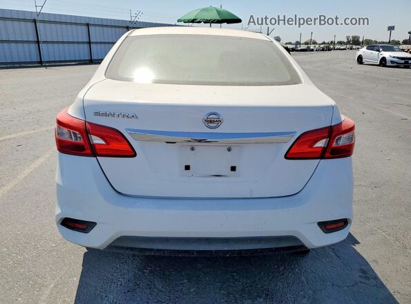 3N1AB7AP4KY260867 2019 NISSAN SENTRA White Вид ззаду