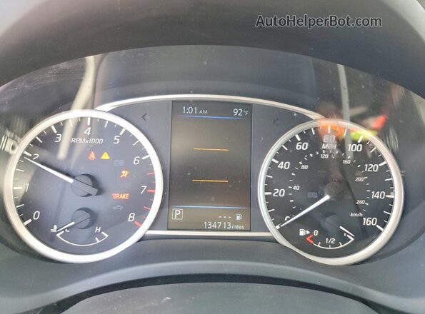 3N1AB7AP4KY260867 2019 NISSAN SENTRA White Вид щитка приладів