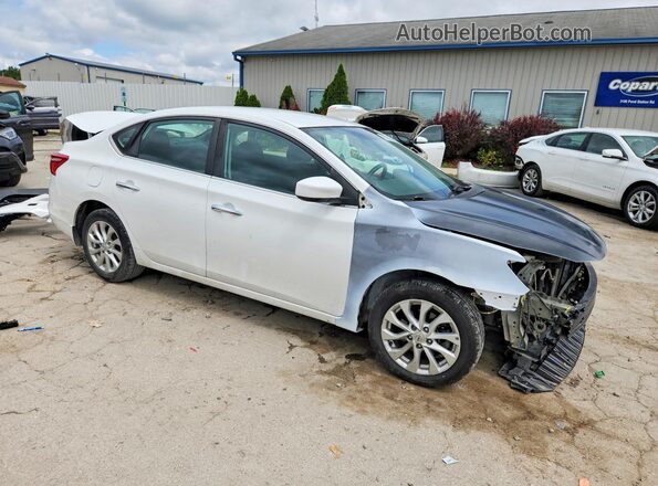 3N1AB7AP4KY260917 2019 NISSAN SENTRA White Front right