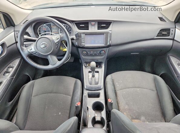 3N1AB7AP4KY260917 2019 NISSAN SENTRA White Instrument cluster view