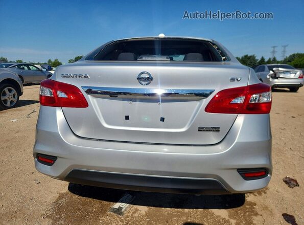 3N1AB7AP4KY270394 2019 NISSAN SENTRA Silver Հետևի տեսք