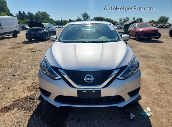 3N1AB7AP4KY270394 2019 NISSAN SENTRA Silver Դիմացի տեսք