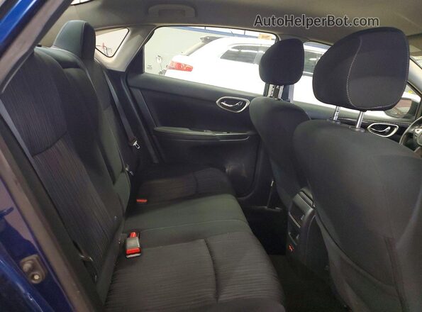 3N1AB7AP4KY279242 2019 NISSAN SENTRA Синий Вид задних сидений