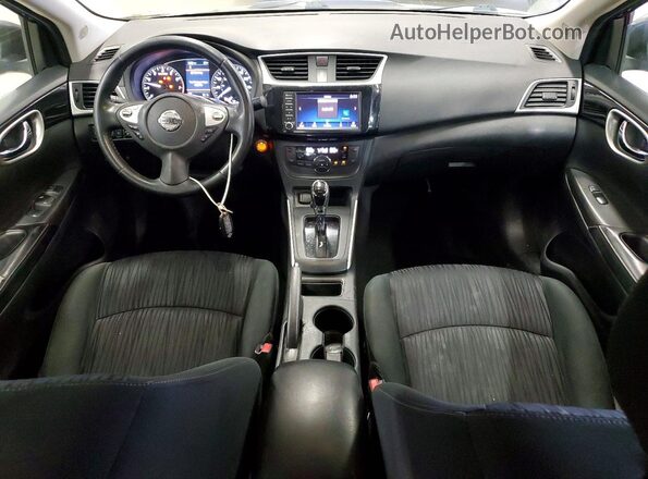 3N1AB7AP4KY279242 2019 NISSAN SENTRA Синий Вид панели приборов