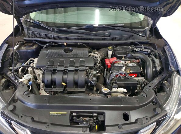 3N1AB7AP4KY279242 2019 NISSAN SENTRA Синий Вид задней части салона
