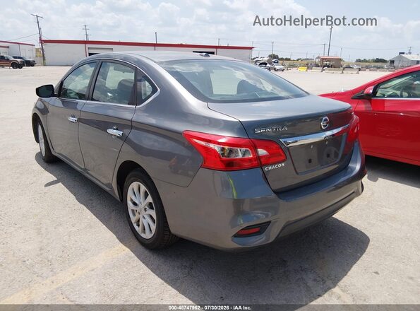 3N1AB7AP4KY280567 2019 NISSAN SENTRA Gray Trasero izquierdo