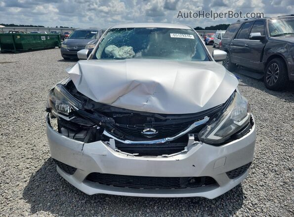 3N1AB7AP4KY282299 2019 NISSAN SENTRA Silver Դիմացի տեսք