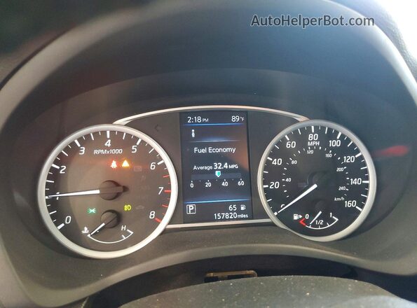 3N1AB7AP4KY289818 2019 NISSAN SENTRA Silver Vista del cuadro de instrumentos