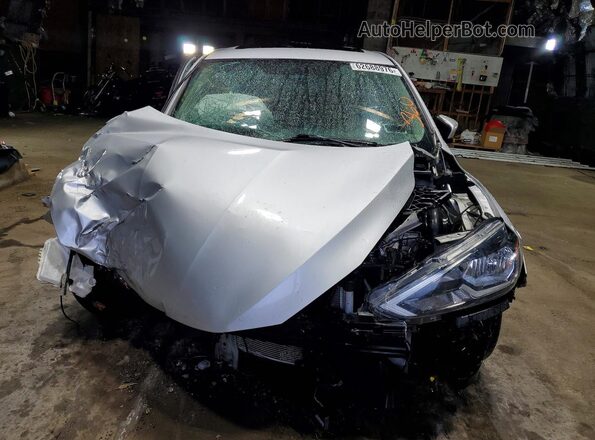 3N1AB7AP4KY290144 2019 NISSAN SENTRA Silver Widok z przodu