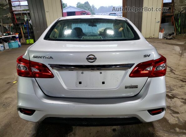 3N1AB7AP4KY290144 2019 NISSAN SENTRA Silver Widok z tyłu