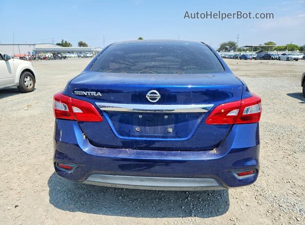3N1AB7AP4KY306178 2019 NISSAN SENTRA Синий Вид сзади