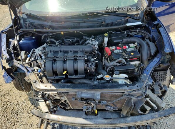 3N1AB7AP4KY306178 2019 NISSAN SENTRA Синий Вид задней части салона