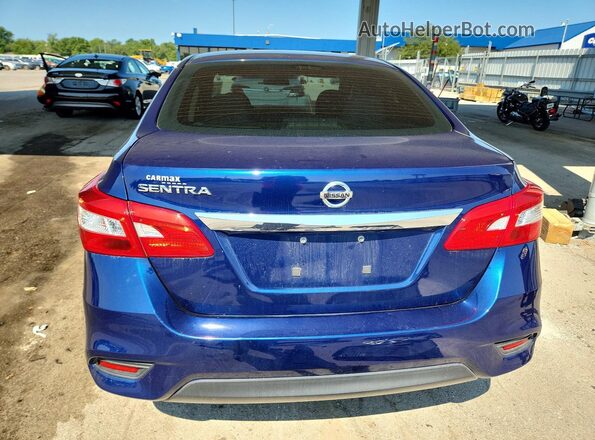 3N1AB7AP4KY316712 2019 NISSAN SENTRA Blue Vista trasera