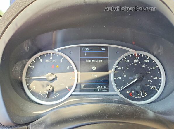 3N1AB7AP4KY316712 2019 NISSAN SENTRA Blue Vista del cuadro de instrumentos