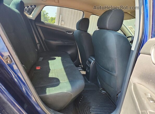 3N1AB7AP4KY316712 2019 NISSAN SENTRA Blue Vista de los asientos traseros