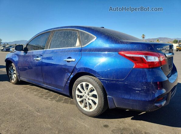 3N1AB7AP4KY331193 2019 NISSAN SENTRA Синий Задняя левая четверть
