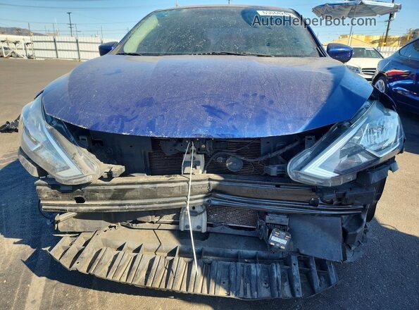 3N1AB7AP4KY331193 2019 NISSAN SENTRA Синий Вид спереди