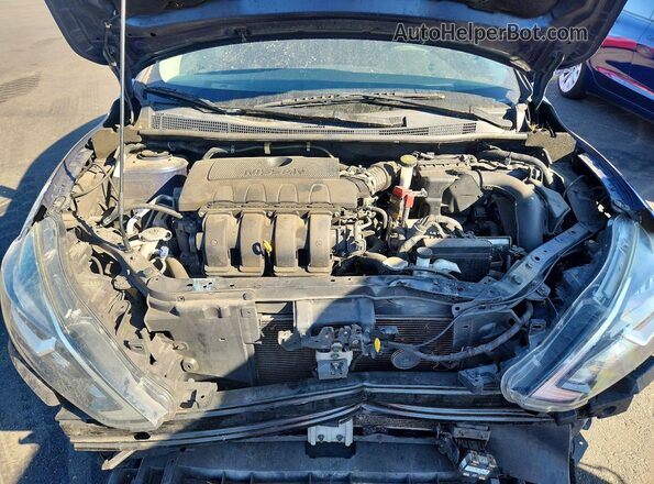 3N1AB7AP4KY331193 2019 NISSAN SENTRA Синий Вид задней части салона