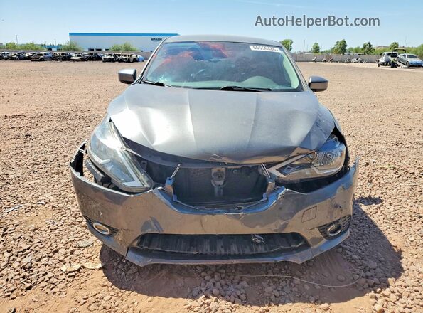3N1AB7AP4KY348690 2019 NISSAN SENTRA Gray Widok z przodu