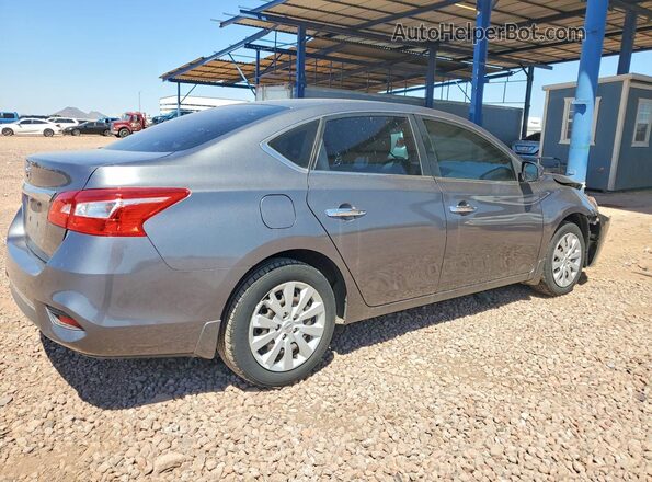 3N1AB7AP4KY348690 2019 NISSAN SENTRA Gray Tył prawy