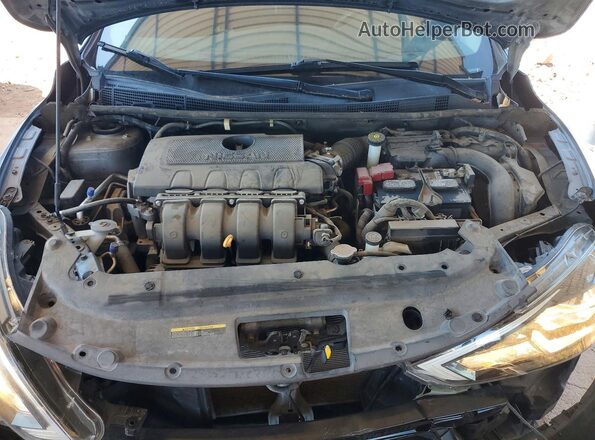 3N1AB7AP4KY348690 2019 NISSAN SENTRA Gray Widok wnętrza z tyłu