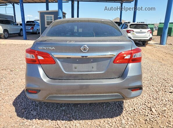 3N1AB7AP4KY348690 2019 NISSAN SENTRA Gray Widok z tyłu