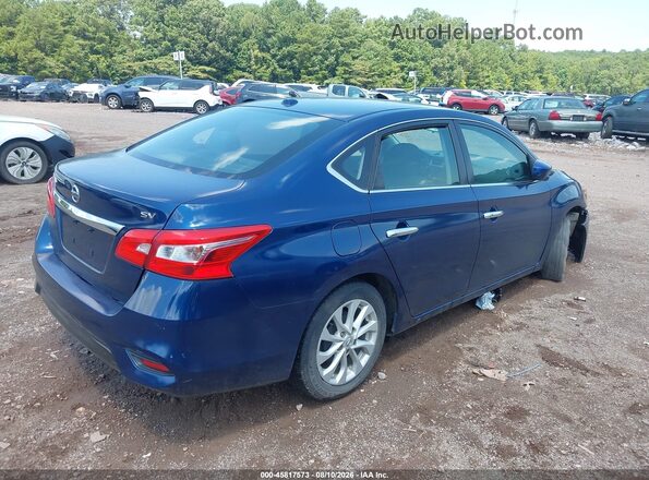 3N1AB7AP4KY362539 2019 NISSAN SENTRA Dark Blue Tył prawy