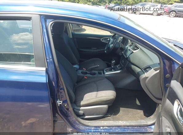 3N1AB7AP4KY362539 2019 NISSAN SENTRA Dark Blue Widok wnętrza z przodu