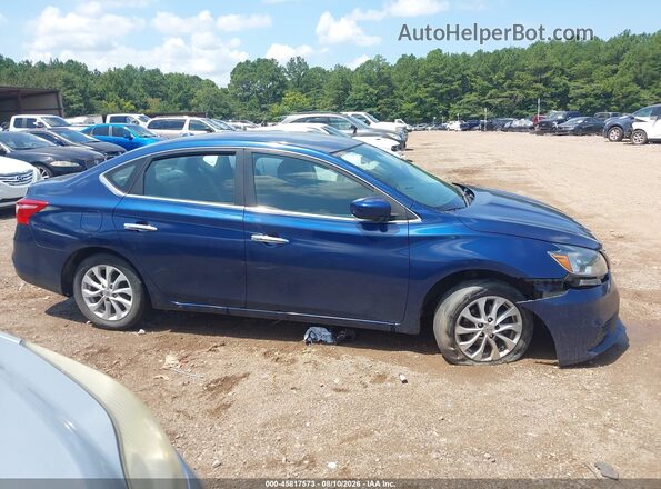 3N1AB7AP4KY362539 2019 NISSAN SENTRA Dark Blue Widok wnętrza z tyłu