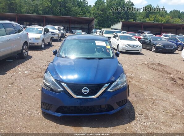3N1AB7AP4KY362539 2019 NISSAN SENTRA Dark Blue Widok zestawu wskaźników