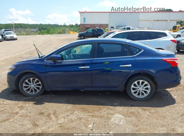 3N1AB7AP4KY362539 2019 NISSAN SENTRA Dark Blue Widok wnętrza 360 stopni