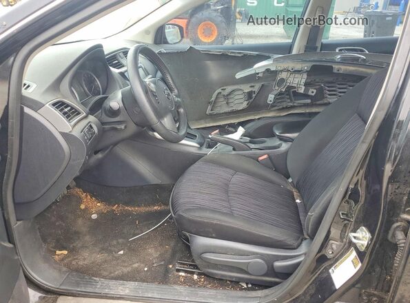 3N1AB7AP4KY379339 2019 NISSAN SENTRA Black Front interior view