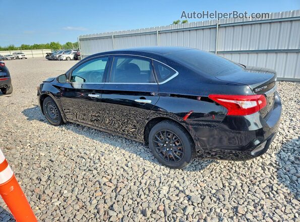 3N1AB7AP4KY380829 2019 NISSAN SENTRA Черный Задняя левая четверть