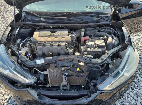 3N1AB7AP4KY380829 2019 NISSAN SENTRA Черный Вид задней части салона