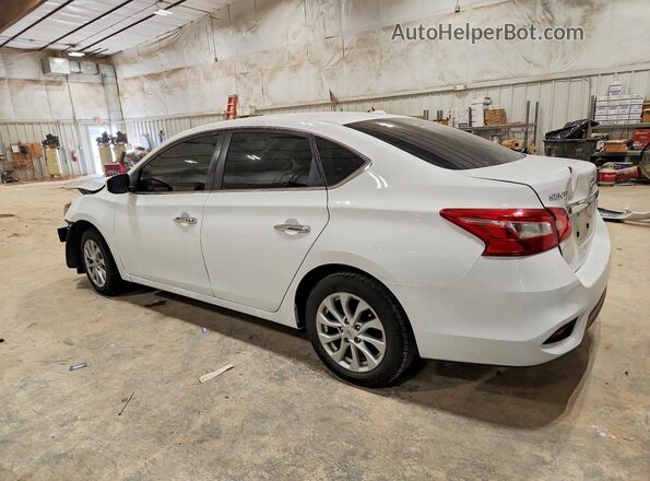 3N1AB7AP4KY413490 2019 NISSAN SENTRA White Trasero izquierdo