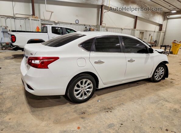 3N1AB7AP4KY413490 2019 NISSAN SENTRA White Trasero derecho
