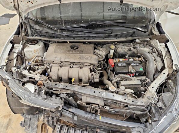 3N1AB7AP4KY413490 2019 NISSAN SENTRA White Vista interior trasera
