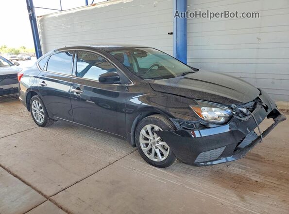 3N1AB7AP4KY418608 2019 NISSAN SENTRA Black Vista del salpicadero