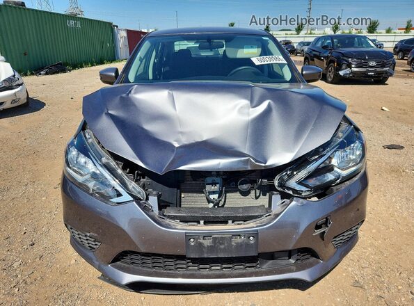 3N1AB7AP4KY422559 2019 NISSAN SENTRA Charcoal Front view