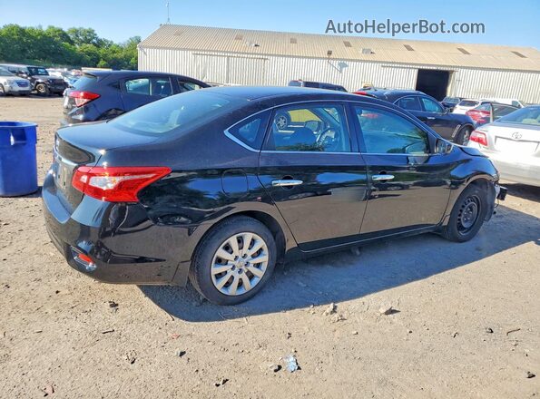 3N1AB7AP4KY437031 2019 NISSAN SENTRA Черный Задняя правая четверть
