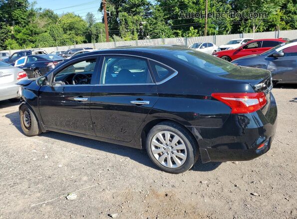 3N1AB7AP4KY437031 2019 NISSAN SENTRA Черный Задняя левая четверть