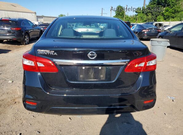 3N1AB7AP4KY437031 2019 NISSAN SENTRA Черный Вид сзади