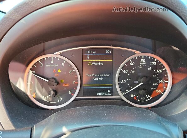 3N1AB7AP4KY449969 2019 NISSAN SENTRA Silver Instrument cluster view